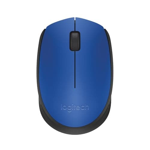 Image of Logitech M171 Wireless Mouse for PC, Mac, Laptop, 2.4 GHz with USB Mini Receiver, Optical Tracking, 12-Months Battery Life, Ambidextrous - Blue