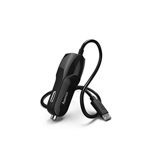 Image of Hama 00173671 Car Charger, Micro-USB, 1 A, Black