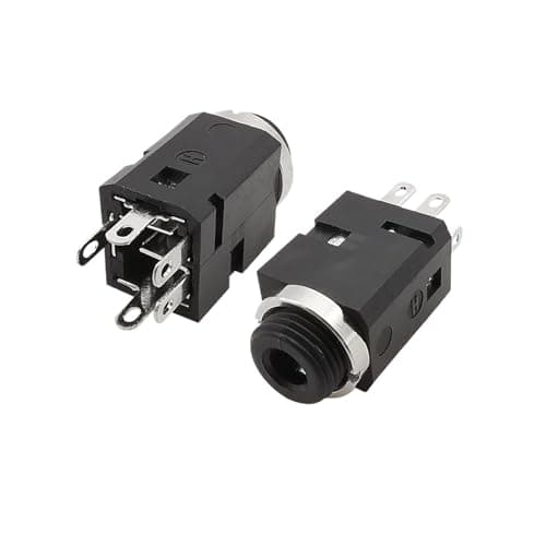 Image of CBATYBKEQ 2/3/5Pcs 3.5mm 3/4/5 Pin Vertical Socket Female Jack With Screw .5 Audio Headphone Connector PJ-341 Earphone Hole(5Pin,3Pcs)