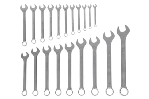 Image of GEDORE 20-pc. Combination spanner set, AF 8-32 mm, 15° angled, Bi-hex, UD profile, Spanner set, 7-020