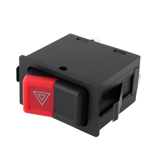 Image of EMSea Car Switch Hazard Warning Lamp 161953235A 161953235B Compatible with Volkswagen T25 1980-1992