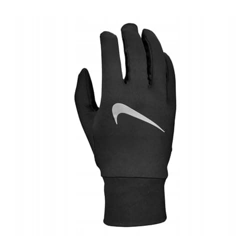 Image of NIKE MENS ACCELERATE RUNNING GLOVES BLACK - SMALL