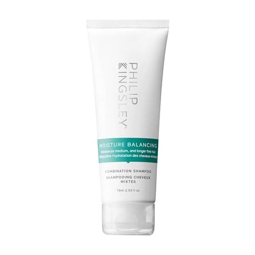 Image of Philip Kingsley | Moisture Balancing Combination Shampoo | Hydrating for Dry and/or Oily Hair | Anti-Frizz, Anti-Oxidant Shampoo that Hydrates and Adds Shine | 75ml