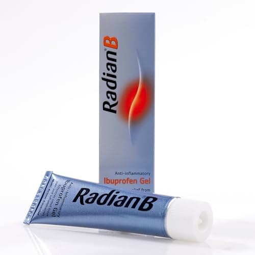 Image of Radian B Ibuprofen Gel 5% topical analgesic and anti-inflammatory for backache, rheumatic and muscular pain, sprains and sports injuries.