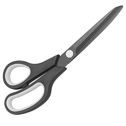 Image of KUONIIY Scissors Ultra Sharp Titanium Coating Blades Soft Comfort-Grip Handles Multi-Purpose Scissors, 7 Inch