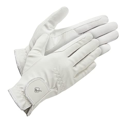 Image of LeMieux Classic Riding Gloves - Touch Screen Compatible - Breathable - White - Small