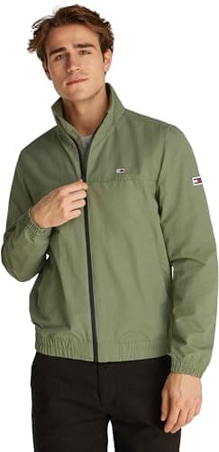 Image of Tommy Jeans Men’s Essential Casual Bomber Jacket, Green (Aruba Green), S