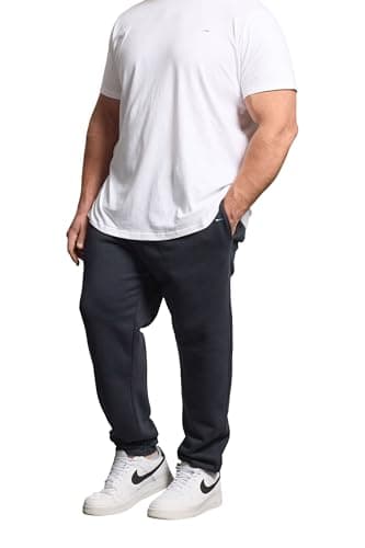 Image of BadRhino Big & Tall Navy Essential Joggers - Men's - Plus Size Curve