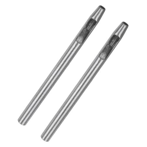 Image of TA-VIGOR 4mm Leather Hollow Hole Punch, Alloy Steel Manual Single Hole Round Punch Tool for Belts, Watch Straps, Leather, Fabric, Rubber, Paper, Plastic, DIY Puncher