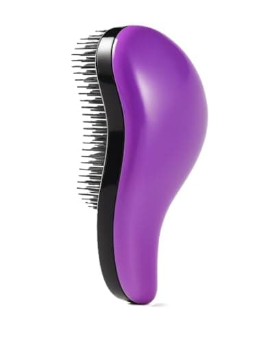 Image of Detangler Brush Purple Detangle Hair Brush For Women Hair Comb Curly Dry Wet Soft Pin Boar Bristle Travel Straightening Styling Detangling Grooming Vented Flexible Oval Eco Friendly Brushes (1 Count)