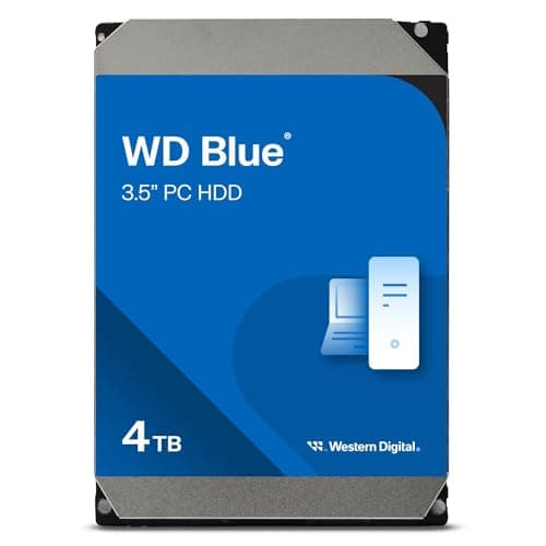 Image of WD Blue 4TB 3.5" Internal Hard Drive - 5400 RPM Class, SATA 6 Gb/s, 256MB Cache, 2 Year Warranty