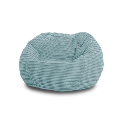 Image of Bags of Beans Corduroy Kids Bean Bag Chair with Filling Included - Lightweight Comfortable Beanbag Seat - Machine Washable Childrens Beanbag Furniture for Girls & Boys - 67 x 48cm (Sky Blue)