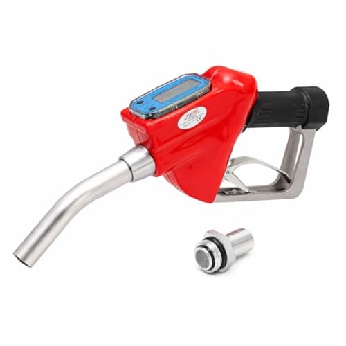 Image of KATSU Diesel Dispensor Gun Digital Flow Meter Built-in 1-Inch 25mm Petrol Fuel Gasoline Filling Delivery Nozzle for Tractors Trucks Cars Marine 482215