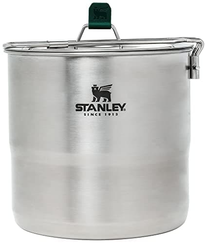 Image of Stanley Adventure 4-Person Cookset, 11-Piece Camping Cooking Kit with 2.6 Quart Stainless Steel Pot and Utensils 10-10651-001 2.6QT/ 2.5L