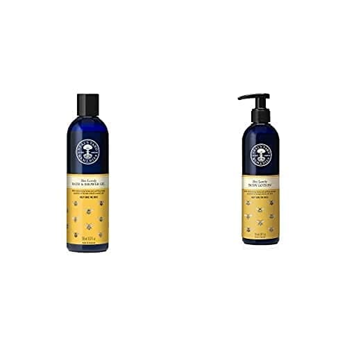 Image of Neal's Yard Remedies Bee Lovely Bat, Shower, Body Lotion | Uplifting Aroma | Leaves Skin Soft | 2x295ml
