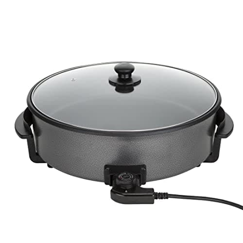 Image of Caterlite Deep Multi Cooker in Grey with Toughened Glass Lid - 1.5kW - 90 mm