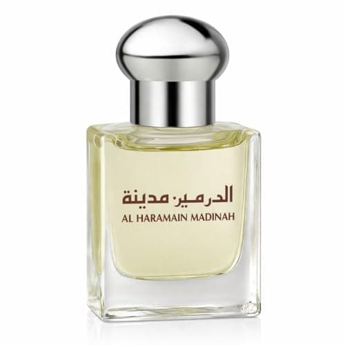 Image of Al Haramain Madinah 15ml Perfume Oil | Arabic Oriental Attar Oil for Women and Men | Alcohol-Free Floral & Woody Fragrance | Long-Lasting Concentrated Attar