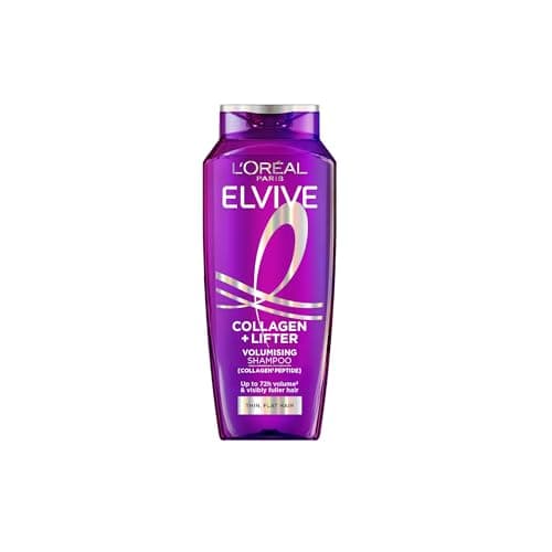 Image of L’Oréal Paris Elvive Collagen + Lifter Volumising Shampoo for an Instant Volume Injection that Lasts up to 72H, for Flat or Thin Hair of all hair types, 700ml