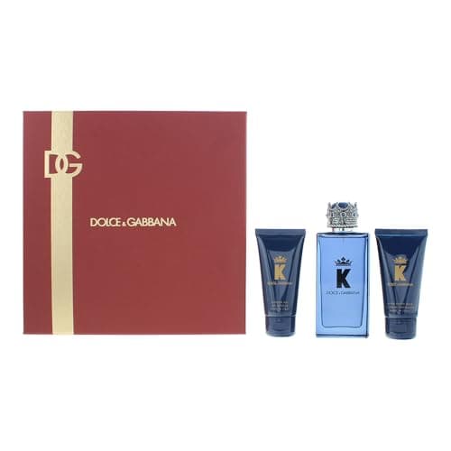 Image of Dolce & Gabbana K 3 Piece Gift Set: Eau de Parfum 100ml - Aftershave Balm 50ml -
