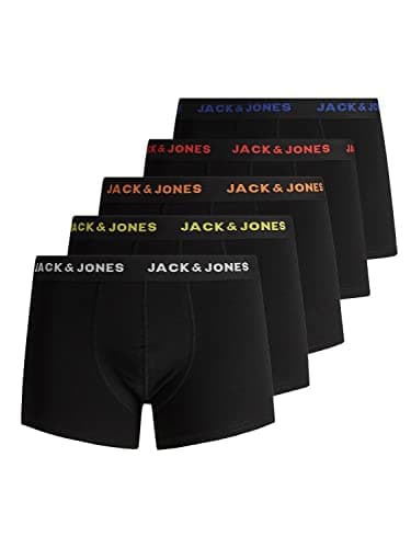 Image of JACK & JONES - Jacblack Friday Trunks 5 Pack Ltn - Black - 12167028 - Size L