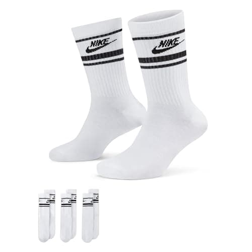 Image of NIKE DX5089-103 Sportswear Everyday Essential Socks Unisex White/Black/Black L