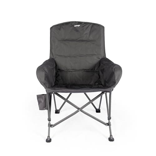 Image of Vango Atlas Padded Oversized Camping Chair – Heavy Duty Luxury Folding Outdoor Chair with Steel Frame, DuoWeave Fabric, Carry Bag – for Outdoor Sports Garden Beach Fishing Lawn