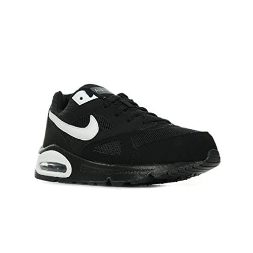 Image of NIKE Air Max Ivo (PS), Boy's Running Shoes, Black White Black White White, 2 UK (34 EU)