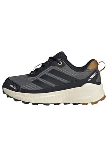 Image of adidas Unisex Kids Terrex Trailmaker 2 RAIN.RDY Hiking Shoes Kids, Grey Six/Core Black/Bronze Strata, 3 UK