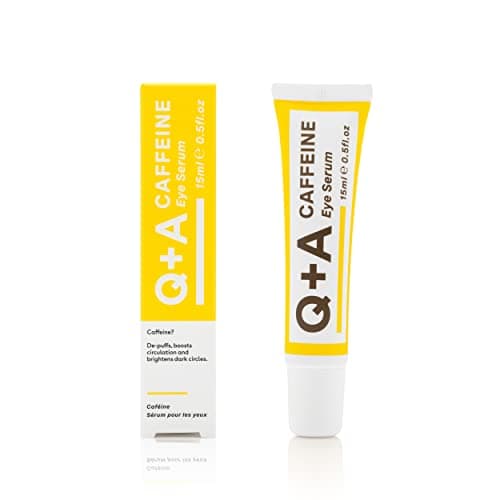Image of Q+A Caffeine Eye Serum (15ml), Brightening Eye Serum, 99.9% Natural Caffeine Eye Treatment for Dark Circles, Puffiness & Fine Lines, with Green Tea & Pomegranate Antioxidants, Anti Aging Skincare