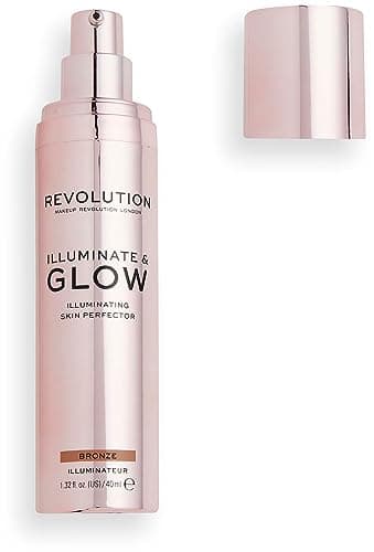 Image of Revolution Illuminate & Glow Bronze Liquid Highlighter, Skin Perfector, 40ml