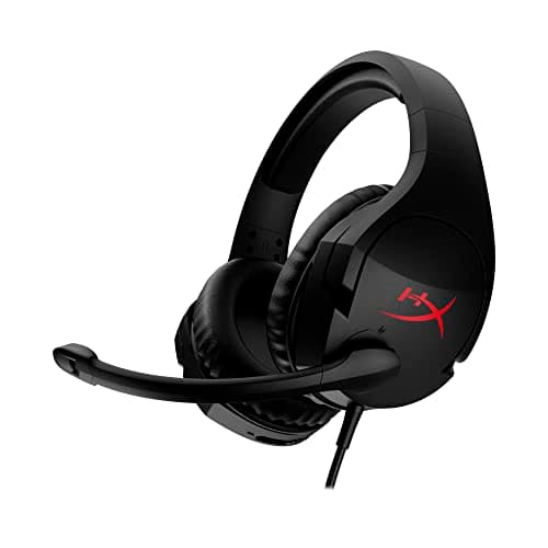 Image of HyperX Cloud Stinger – Gaming Headset, for PC, DTS® Headphone:X® Spatial Audio, Memory Foam, Soft Leatherette, Durable Steel Sliders, Swivel-to-mute NoiseCancelling Microphone, Black