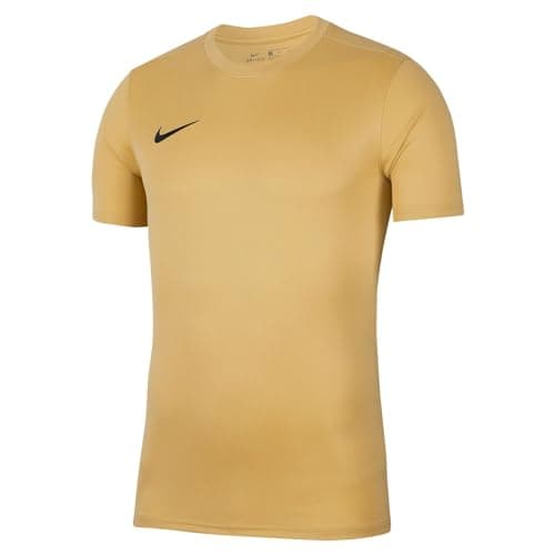 Image of NIKE Boy's Y Nk Dry Park Vii Jsy T Shirt, Jersey Gold/Black, 12 Years UK