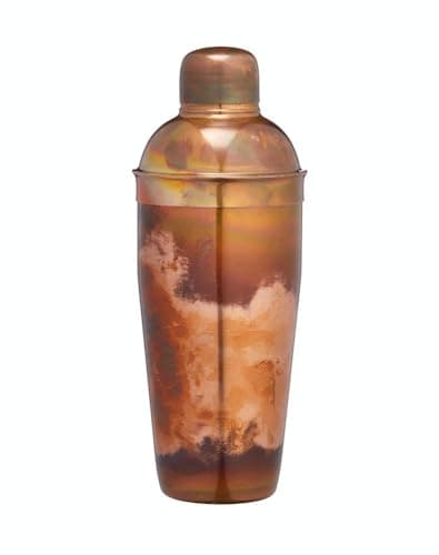 Image of BarCraft Luxury Stainless Steel Cocktail Shaker, 700 ml (1.25 pts) - Iridescent Copper Finish