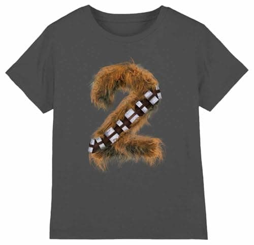 Image of Star Wars Chewbacca 2 Unisex Kids T Shirt, Charcoal, 3-4 Years