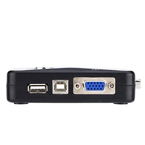 Image of Yinhing USB 2.0 KVM Switch 2 Ports VGA Manual Switch Box for Video Sharing Data Transfer Supports Resolutions Up to 1920x1440 Plug and Play No External Power Required (mouthfuls)