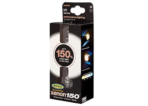 Image of RING Halogen Headlamp - 12V 55W H1 P14.5a - Xenon150 +150% - RW1548