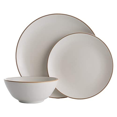 Image of Mason Cash Classic Collection Cream Stoneware 12 Piece Dinner Set