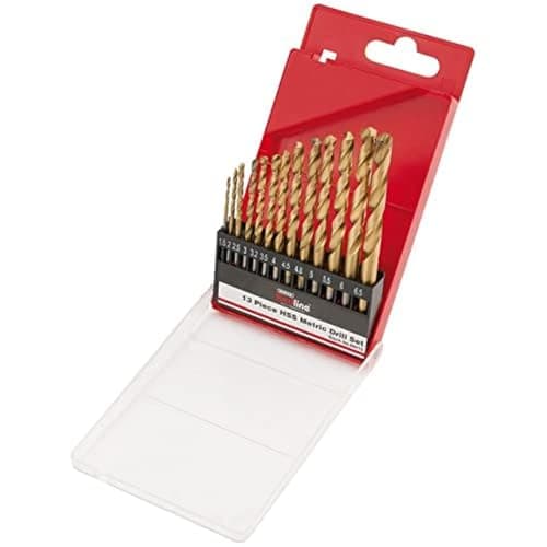 Image of Draper Redline 68415 HSS Metric Twist Drill Set,Blue(13-Piece)