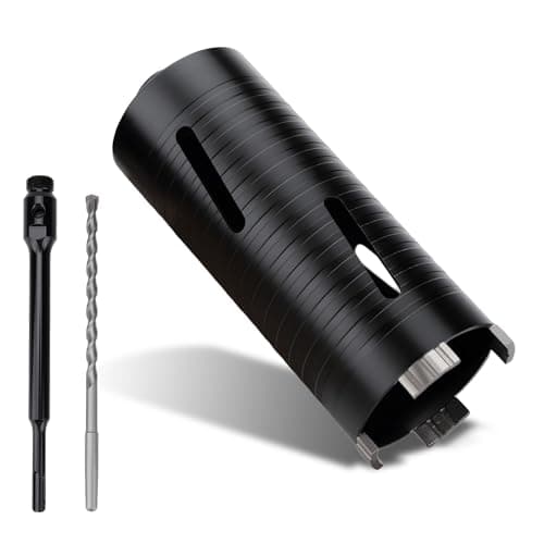 Image of MOXPIFY 78mm x 170mm Long Diamond Core Drill Bit Set with 240mm SDS Plus Shank. To Be Used In Concrete Masonry Brick Block Stone Granite.