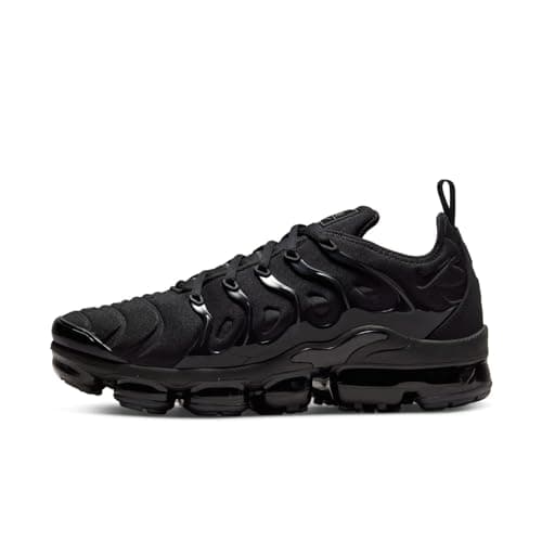 Image of NIKE Unisex Air Vapormax Plus Sneaker, Black Black Black Dark Grey 004, 5.5 UK Wide