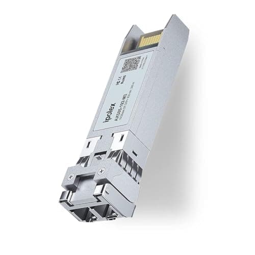 Image of ipolex 10G SFP+ Multimode LC Transceiver, 10GBase-SR Mini GBIC Module Compatible with Cisco SFP-10G-SR, Ubiquiti UF-MM-10G, TP-Link TXM431-SR, Meraki, Netgear etc. (MMF, 850-nm, 300 meters)