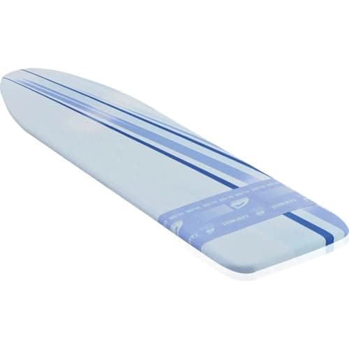 Image of Leifheit Replacement Ironing Board Cover Thermo Reflect Glide and Park M, Electrostatic Glide Zone Cover for Faster Ironing, Easy Fit Cover Fastening, 140 x 45 cm