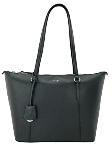 Image of RADLEY Tote Shoulder Bag Medium to Large Zip Top Handbag Angel Street (Ink) Navy Dark Blue