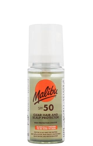 Image of Malibu Sun Clear Hair and Scalp Protector Spray, SPF 50, Non-Greasy, Quick Drying, 50ml