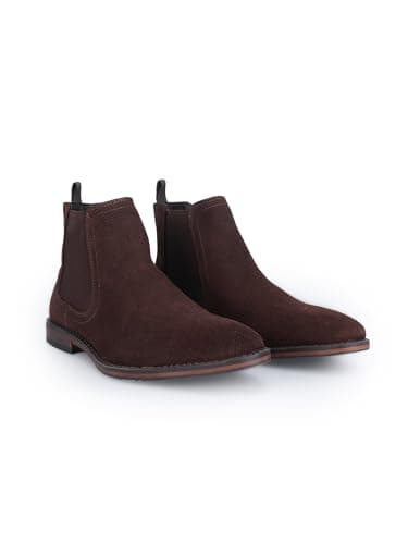 Image of Thomas Crick Griffin Men's Chelsea Boots, Suede Leather Formal Ankle Boots for Men