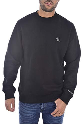 Image of Calvin Klein Jeans Men's Ck Essential Reg Cn Sweatshirts, Ck Black, L