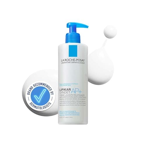 Image of La Roche-Posay Lipikar Syndet AP+, Soothing Cream Wash, Niacinamide, Shea Butter, For Very Dry Sensitive Eczema Prone Skin, Face Body Cleanser, Fragrance Free, 400ml
