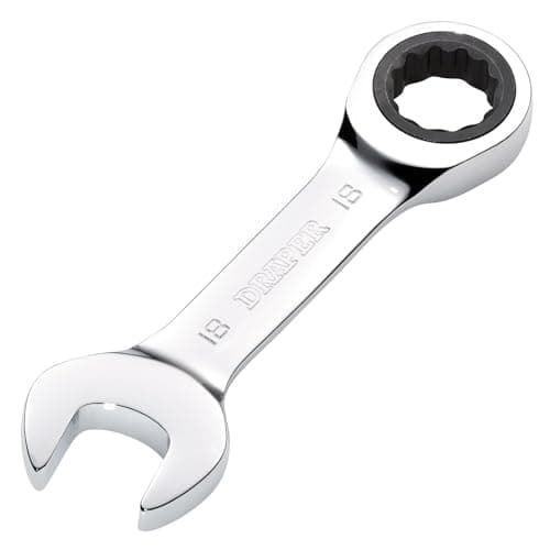 Image of Draper 27915 HI-TORQ Metric Stubby Ratchet Combination Spanner, 18mm