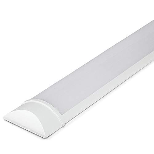 Image of LED Batten Lights 4000k Natural White, IP20 LED Fluorescent Strip Light Fitting for Ceiling of Home & Office, Workshop & Garage Lighting (4ft 120cm)