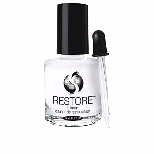 Image of Seche Restore Thinner | Nail Polish Thinner for Restoring Consistency & Extending the Life of Your Favourite Polishes | Nail Varnish Thinner for Nail Lacquer or Top Coat | Includes Dropper | 14 ml